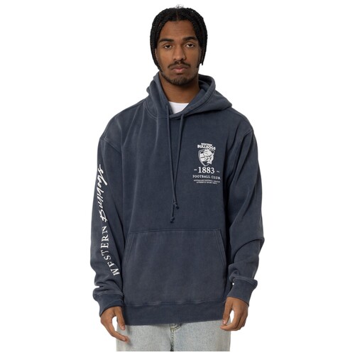 Western Bulldogs Mens Acid Wash Hoodie