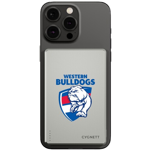 Western Bulldogs AFL Magnetic Wireless Power Bank