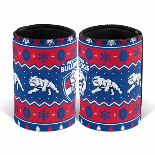 Western Bulldogs Christmas Stubby Holder