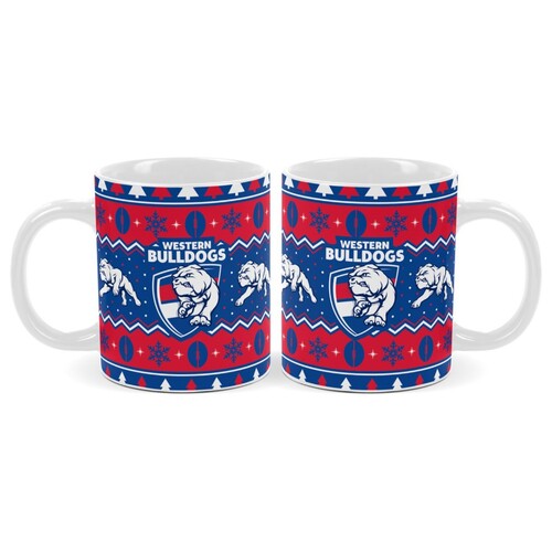 Western Bulldogs Christmas Coffee Mug