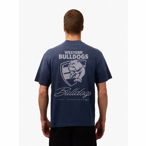 Western Bulldogs Sun Bleached Vintage Tee 