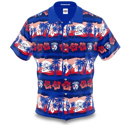 Western Bulldogs Adults Hawaiian Shirt