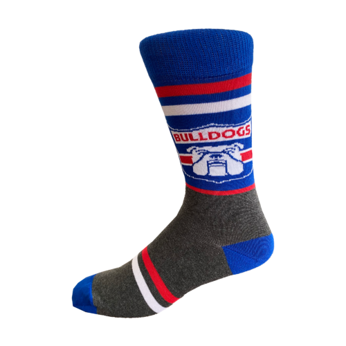 Western Bulldogs Retro Shield Mens Socks