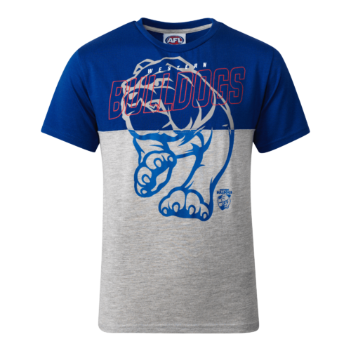 Western Bulldogs Youths Split Logo Tee