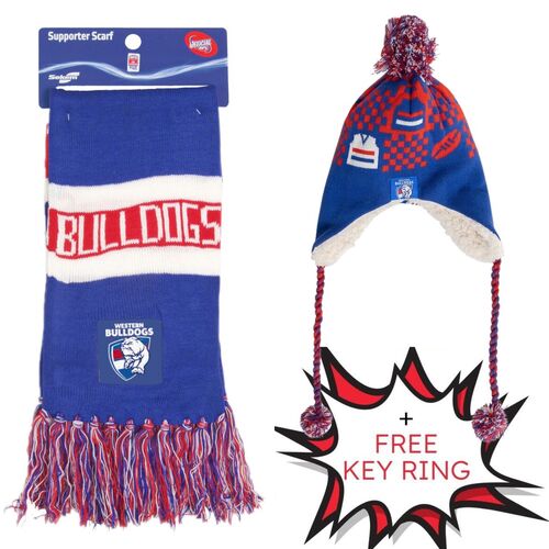Western Bulldogs Beanie & Scarf Combo