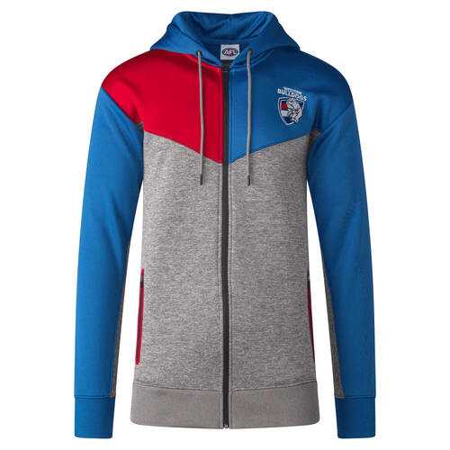 Western Bulldogs Mens Premium Zipped Hood