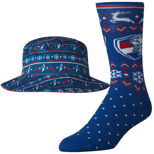 Western Bulldogs Adult Ugly Bucket Hat and Sock Pack