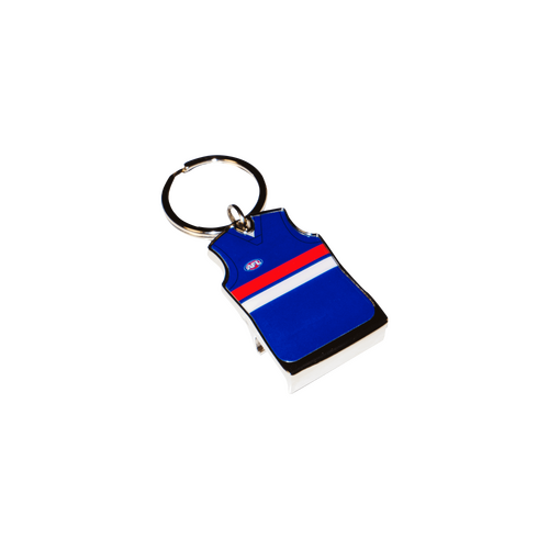 Western Bulldogs Guernsey Bottle Opener Keyring