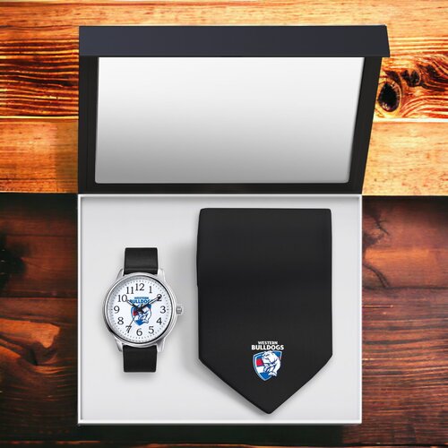 Western Bulldogs Watch and Tie Gift Set
