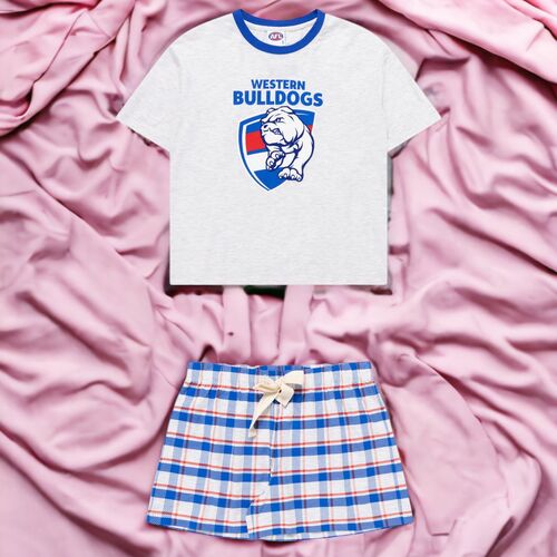 Western Bulldogs Womens Check PJ Set