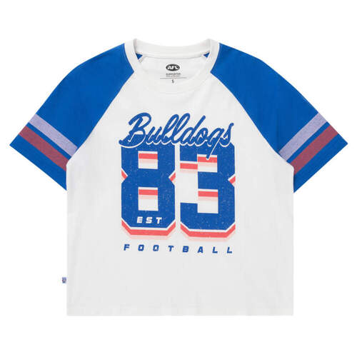 Western Bulldogs Womens 2-Tone Raglan