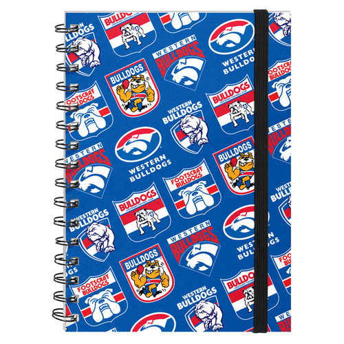 Western Bulldogs Retro Hard Cover Notebook