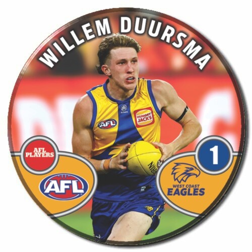West Coast Eagles 2026 Player Action Badge - DUURSMA