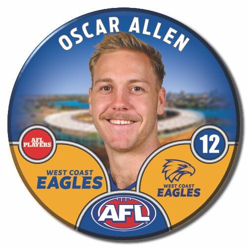 West Coast Eagles 2025 Player Pin Badge - ALLEN