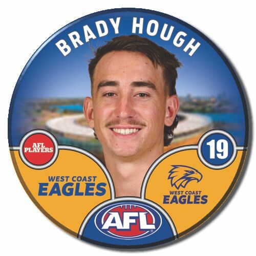 West Coast Eagles 2025 Player Pin Badge - HOUGH