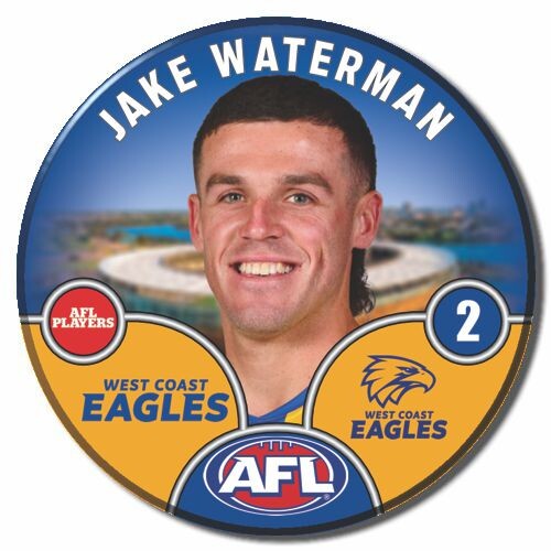 West Coast Eagles 2025 Player Pin Badge - WATERMAN