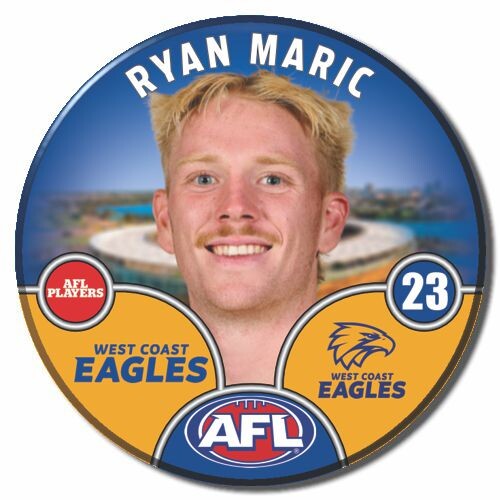 West Coast Eagles 2025 Player Pin Badge - MARIC