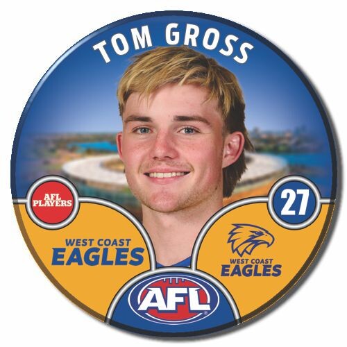 West Coast Eagles 2025 Player Pin Badge - GROSS