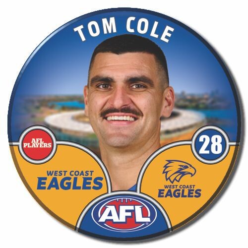 West Coast Eagles 2025 Player Pin Badge - COLE