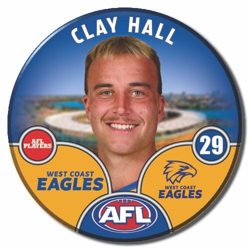 West Coast Eagles 2025 Player Pin Badge - HALL