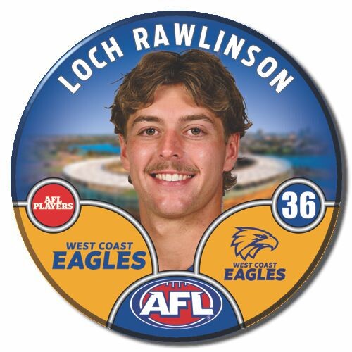 West Coast Eagles 2025 Player Pin Badge - RAWLINSON