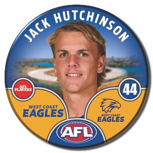 West Coast Eagles 2025 Player Pin Badge - HUTCHINSON