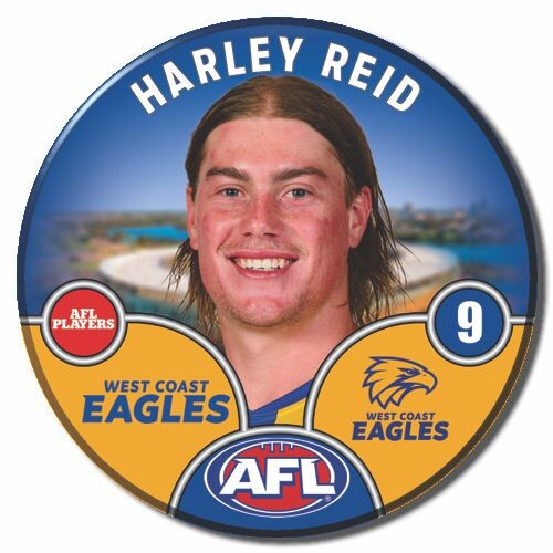 West Coast Eagles 2025 Player Pin Badge - REID, H