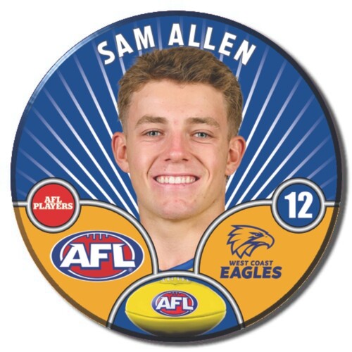 West Coast Eagles 2026 Player Pin Badge - ALLEN