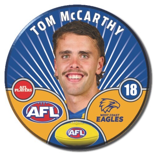 West Coast Eagles 2026 Player Pin Badge - MCCARTHY