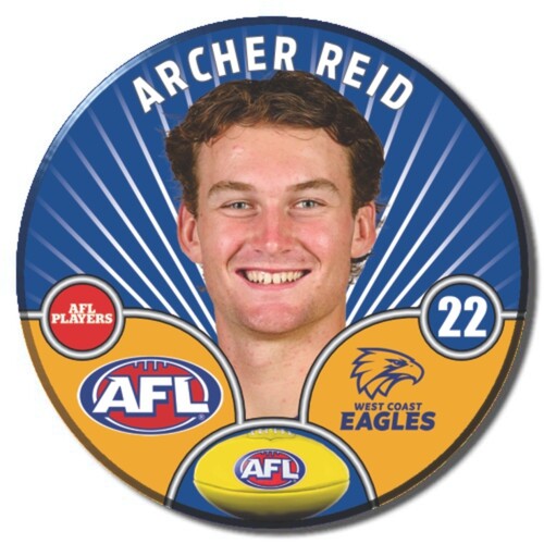 West Coast Eagles 2026 Player Pin Badge - REID, A