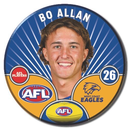 West Coast Eagles 2026 Player Pin Badge - ALLAN