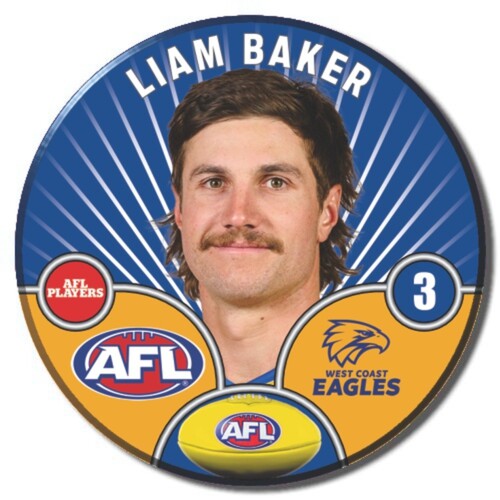 West Coast Eagles 2026 Player Pin Badge - BAKER