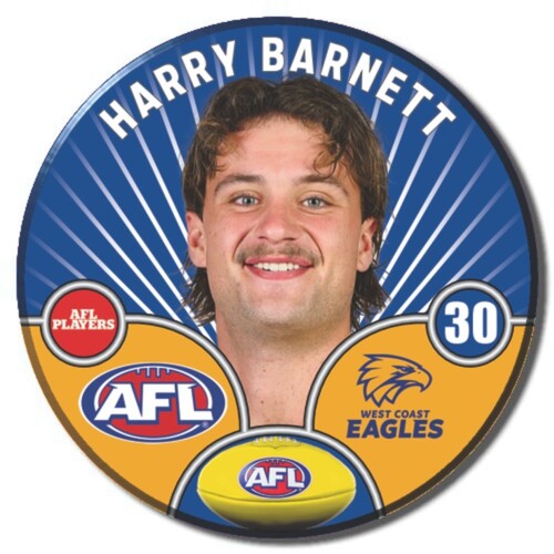 West Coast Eagles 2026 Player Pin Badge - BARNETT