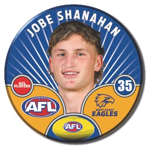 West Coast Eagles 2026 Player Pin Badge - SHANAHAN