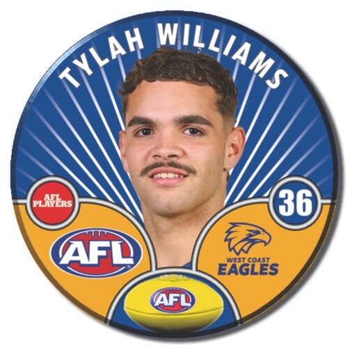 West Coast Eagles 2026 Player Pin Badge - WILLIAMS, T