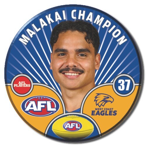 West Coast Eagles 2026 Player Pin Badge - CHAMPION