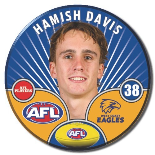 West Coast Eagles 2026 Player Pin Badge - DAVIS