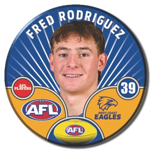 West Coast Eagles 2026 Player Pin Badge - RODRIGUEZ