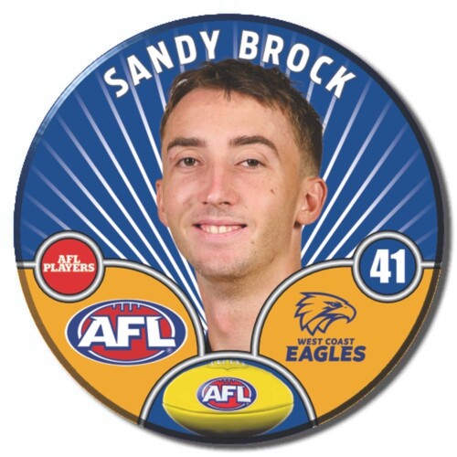 West Coast Eagles 2026 Player Pin Badge - BROCK