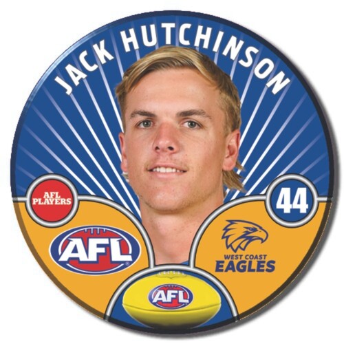 West Coast Eagles 2026 Player Pin Badge - HUTCHINSON