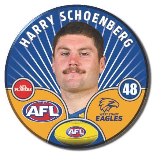 West Coast Eagles 2026 Player Pin Badge - SCHOENBERG