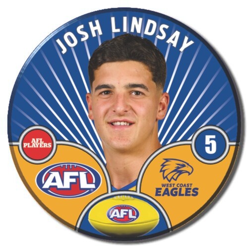 West Coast Eagles 2026 Player Pin Badge - LINDSAY