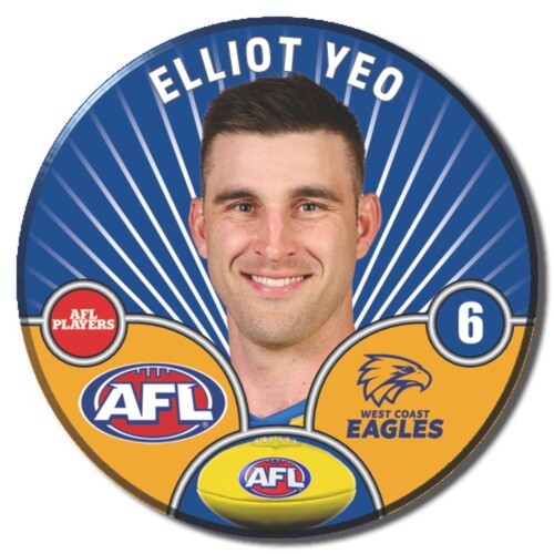 West Coast Eagles 2026 Player Pin Badge - YEO
