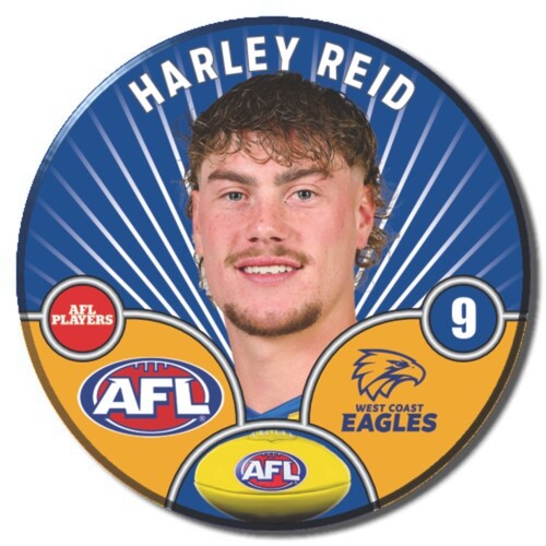 West Coast Eagles 2026 Player Pin Badge - REID, H