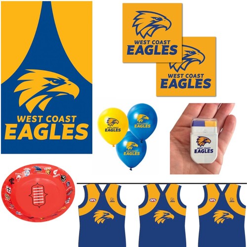 West Coast Eagles Supporter Party Pack