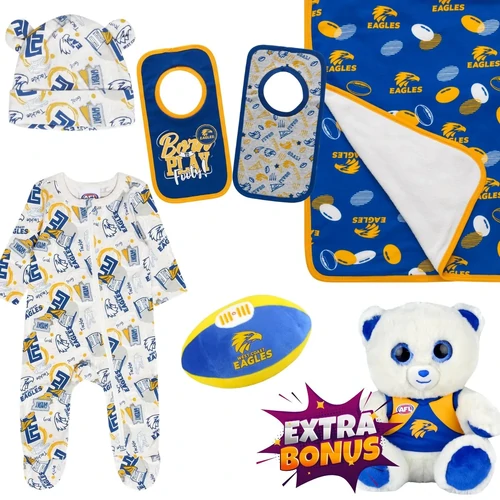 West Coast Eagles New Baby AFL Gift Pack