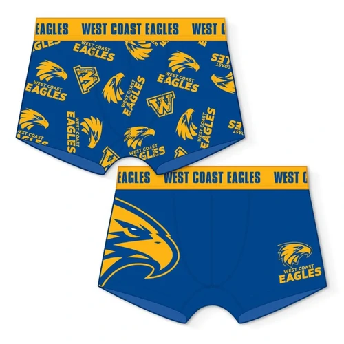West Coast Eagles 2 Pack Mens Trunks