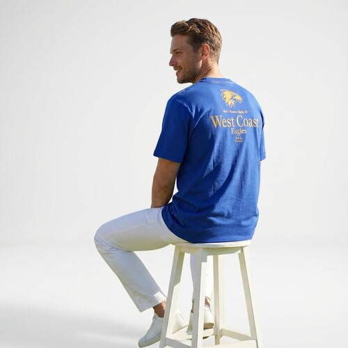 West Coast Eagles Mens Multi Logo Tee