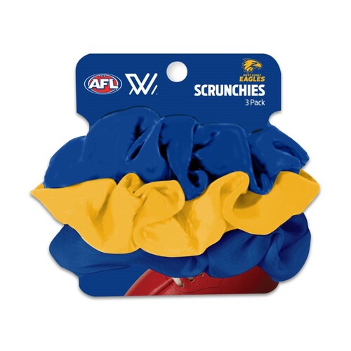 West Coast Eagles Scrunchie 3 pack