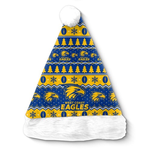 West Coast Eagles Christmas Santa Hat